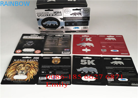 Emballage matériel de papier de carte de boursouflure pour toutes les capsules de puissance de pénis de la nature FX9000