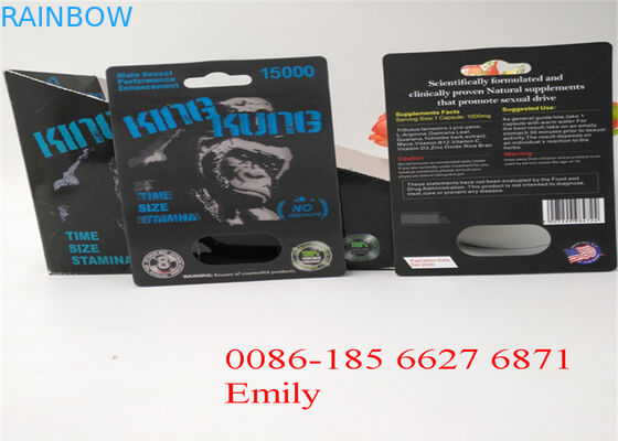 Emballage matériel de papier de carte de boursouflure pour toutes les capsules de puissance de pénis de la nature FX9000