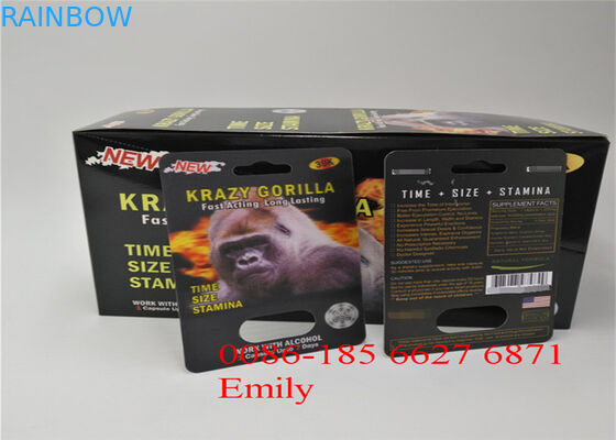 L'emballage de carte de boursouflure d'OEM pour l'homme maximum de amélioration capsule l'emballage