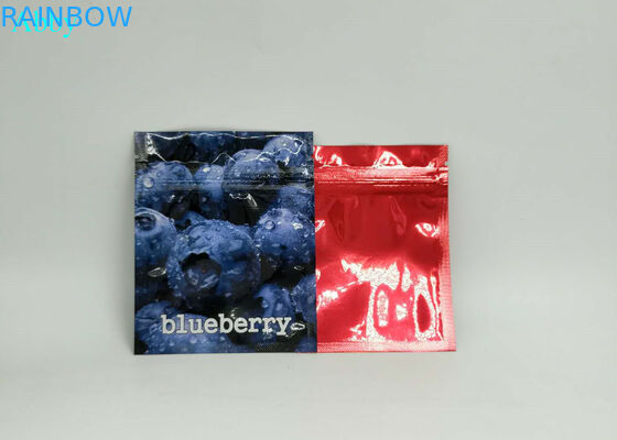 Emballage de poche d'aluminium de joint de côté de Thress, sacs d'emballage d'aluminium de serrure de fermeture éclair pour le congé de fleur de graine