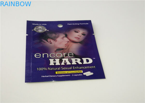 Matériel mat de empaquetage de l'encens de fines herbes OPP de papier d'aluminium avec la couleur transparente