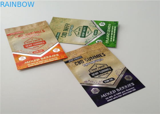 Matériel mat de empaquetage de l'encens de fines herbes OPP de papier d'aluminium avec la couleur transparente