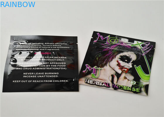 Matériel mat de empaquetage de l'encens de fines herbes OPP de papier d'aluminium avec la couleur transparente