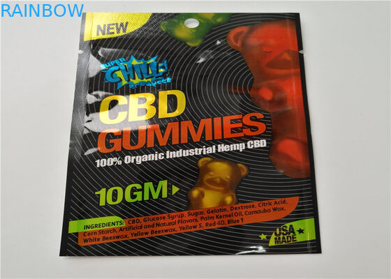 Matériel mat de empaquetage de l'encens de fines herbes OPP de papier d'aluminium avec la couleur transparente