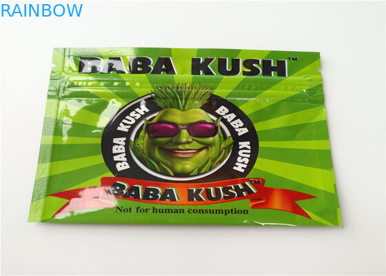 Matériel mat de empaquetage de l'encens de fines herbes OPP de papier d'aluminium avec la couleur transparente