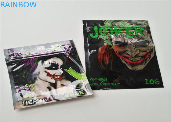 Matériel mat de empaquetage de l'encens de fines herbes OPP de papier d'aluminium avec la couleur transparente