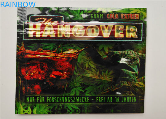 Matériel mat de empaquetage de l'encens de fines herbes OPP de papier d'aluminium avec la couleur transparente