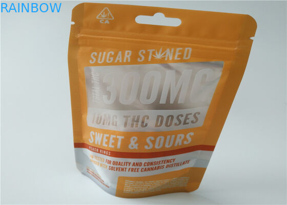 Matériel mat de empaquetage de l'encens de fines herbes OPP de papier d'aluminium avec la couleur transparente