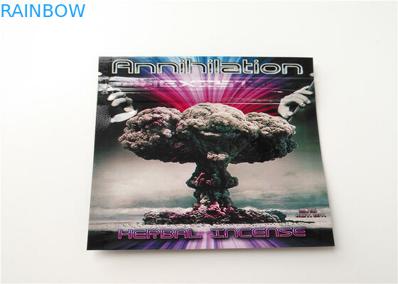 Logo fait sur commande d'emballage de fines herbes de petite taille d'encens imprimé avec la couche en aluminium stratifiée