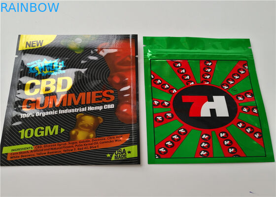 Logo fait sur commande d'emballage de fines herbes de petite taille d'encens imprimé avec la couche en aluminium stratifiée