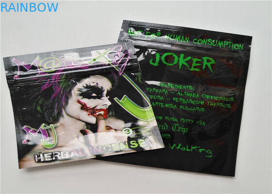 Logo fait sur commande d'emballage de fines herbes de petite taille d'encens imprimé avec la couche en aluminium stratifiée