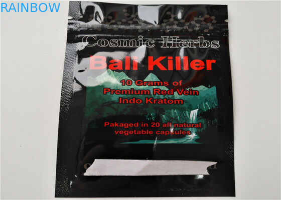 Logo fait sur commande d'emballage de fines herbes de petite taille d'encens imprimé avec la couche en aluminium stratifiée