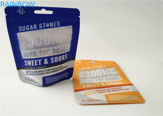 Logo fait sur commande d'emballage de fines herbes de petite taille d'encens imprimé avec la couche en aluminium stratifiée