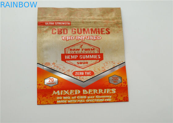 Logo fait sur commande d'emballage de fines herbes de petite taille d'encens imprimé avec la couche en aluminium stratifiée