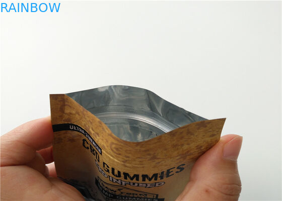 Logo fait sur commande d'emballage de fines herbes de petite taille d'encens imprimé avec la couche en aluminium stratifiée