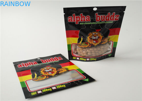 Boutonnez l'impression de fines herbes de gravure d'emballage d'encens de fermeture avec le joint hermétique de tirette