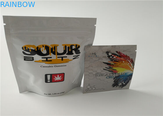 Boutonnez l'impression de fines herbes de gravure d'emballage d'encens de fermeture avec le joint hermétique de tirette