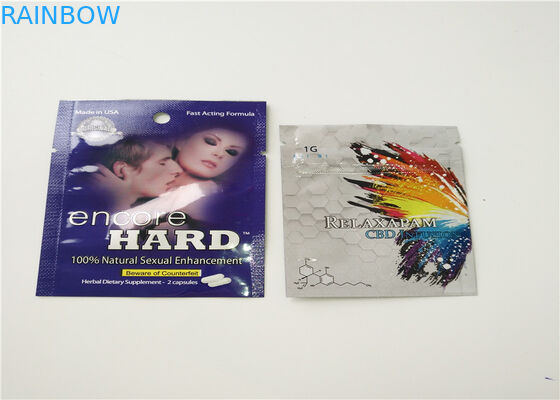 Boutonnez l'impression de fines herbes de gravure d'emballage d'encens de fermeture avec le joint hermétique de tirette