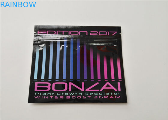 Boutonnez l'impression de fines herbes de gravure d'emballage d'encens de fermeture avec le joint hermétique de tirette