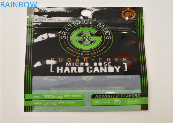 Boutonnez l'impression de fines herbes de gravure d'emballage d'encens de fermeture avec le joint hermétique de tirette