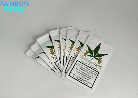 Le papier d'aluminium de Matt d'or d'impression met en sac le gousset 10000 MOQ de côté de barrière de gaz