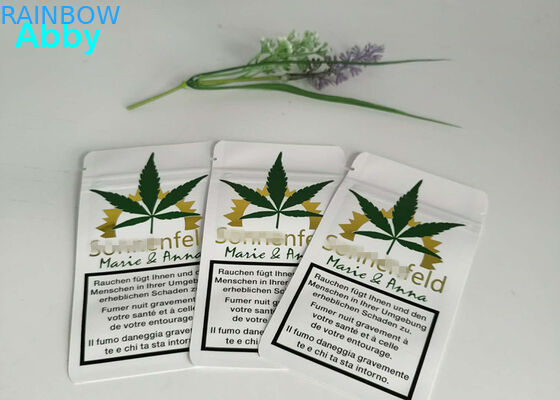 Or imprimant la couleur rescellable des sachets en plastique CMYK avec le matériel adapté aux besoins du client