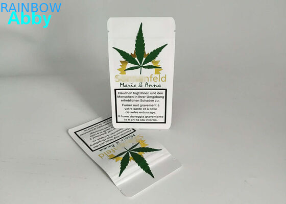 Or imprimant la couleur rescellable des sachets en plastique CMYK avec le matériel adapté aux besoins du client