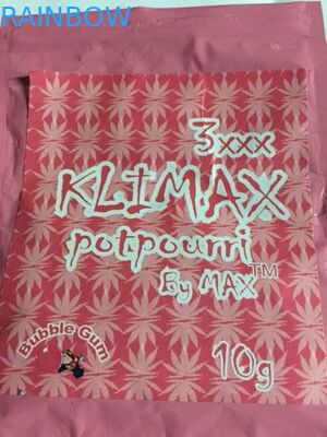 Emballage de fines herbes d'encens de preuve d'odeur, sacs en plastique de tirette pour l'emballage alimentaire