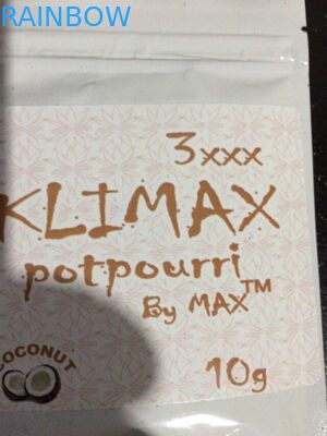 Emballage de fines herbes d'encens de preuve d'odeur, sacs en plastique de tirette pour l'emballage alimentaire