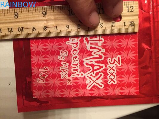 Emballage de fines herbes d'encens de preuve d'odeur, sacs en plastique de tirette pour l'emballage alimentaire