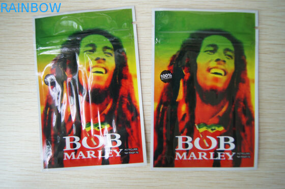 Emballage de fines herbes d'encens de feuille ambre, poche latérale 4g de joint de la sécurité trois