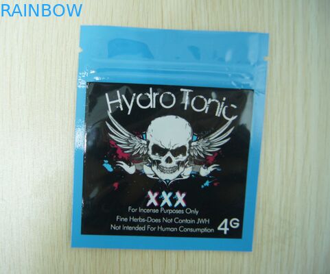 Emballage de fines herbes d'encens de barrière élevée, sacs en plastique matériels de tirette de PE