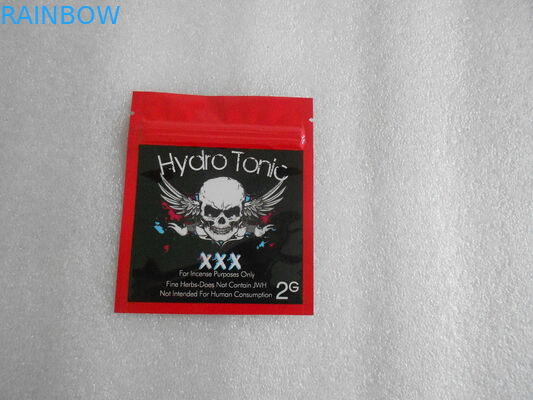 Emballage de fines herbes d'encens de barrière élevée, sacs en plastique matériels de tirette de PE