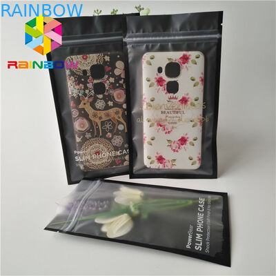 Sachets en matière plastique de câble mobile de Noni empaquetant non la fuite avec le casier supérieur de fermeture éclair