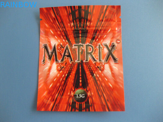 Ravure imprimant le matériel latéral d'aluminium de Mylar de poche du joint trois avec la poignée de dessus d'Ipper