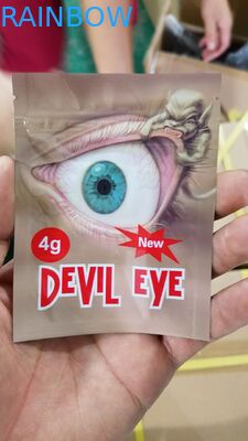 Ravure imprimant le matériel latéral d'aluminium de Mylar de poche du joint trois avec la poignée de dessus d'Ipper