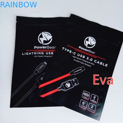 Sacs scellés par plastique accrochants de trou pour l'empaquetage de chargeurs de voiture de mur d'USB