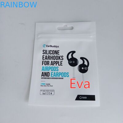 Le joint de fermeture éclair de matière plastique met en sac la surface d'impression de gravure manipulant avec l'euro trou accrochant