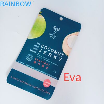 La coutume de tirette de Mylar a imprimé le plastique pur de sacs de casse-croûte pour la secousse/fruits secs de noix de coco