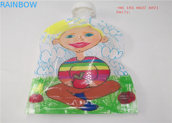 Catégorie comestible de bec de poche de compression en plastique réutilisable d'emballage pour le jus de fruit