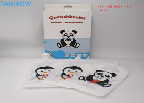 Catégorie comestible de bec de poche de compression en plastique réutilisable d'emballage pour le jus de fruit