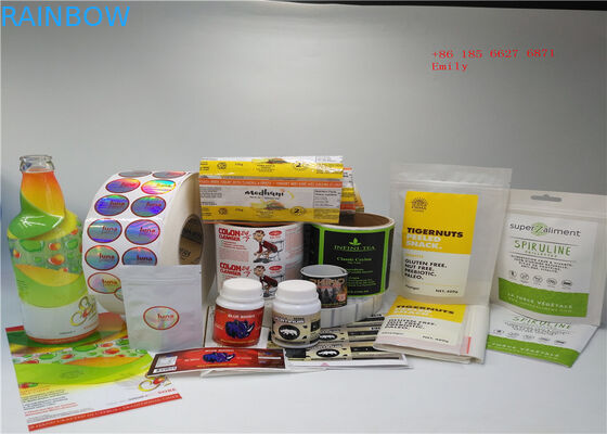 Labels imperméables adhésifs de douille du rétrécissement 3D