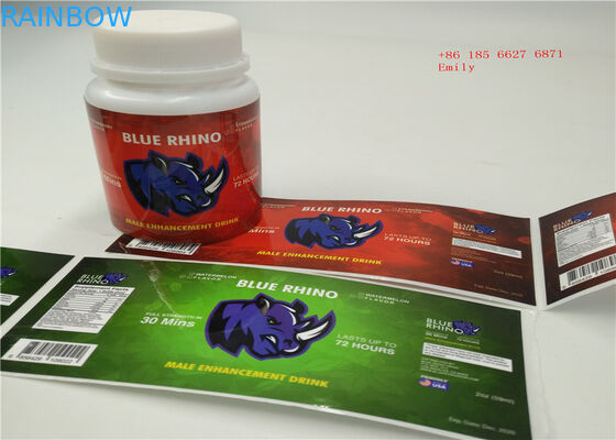 Labels imperméables adhésifs de douille du rétrécissement 3D