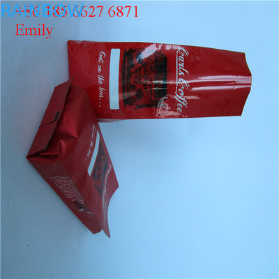 Zipper la poche d'aluminium empaquetant 250g 500g avec dégazer les valves à sens unique