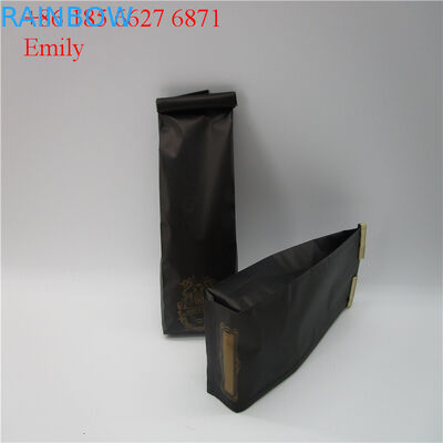 Zipper la poche d'aluminium empaquetant 250g 500g avec dégazer les valves à sens unique