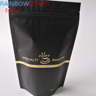 Zipper la poche d'aluminium empaquetant 250g 500g avec dégazer les valves à sens unique