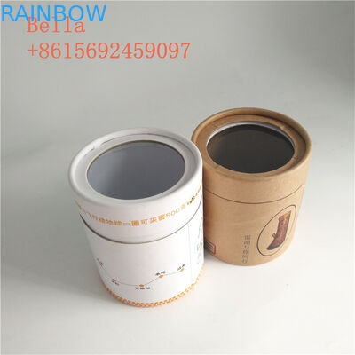 Forme adaptée aux besoins du client par emballage qui respecte l'environnement de boîte de papier avec la fenêtre claire