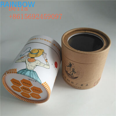 Forme adaptée aux besoins du client par emballage qui respecte l'environnement de boîte de papier avec la fenêtre claire