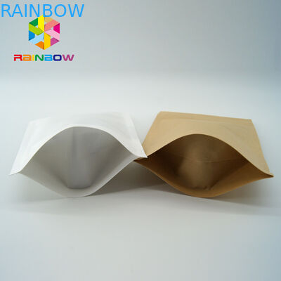 Emballage individuel de petits snacks papier kraft brun sur mesure pour le maïs soufflé