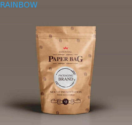 Emballage individuel de petits snacks papier kraft brun sur mesure pour le maïs soufflé